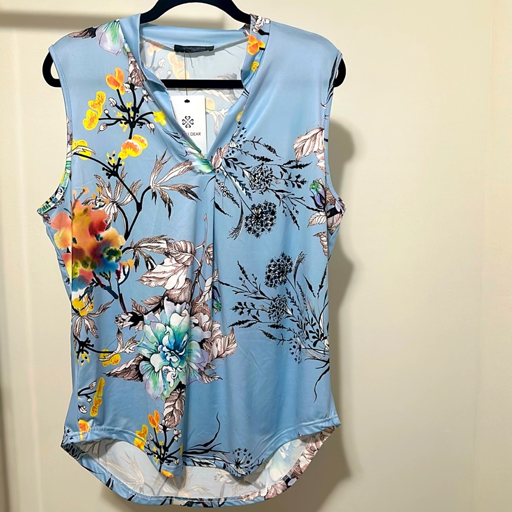 NWT Loveu.Dear XL Multicolor top.
